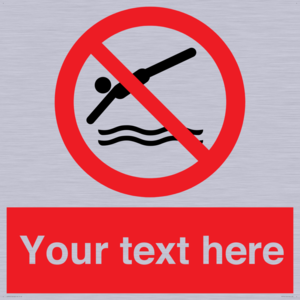 Custom prohibition no diving